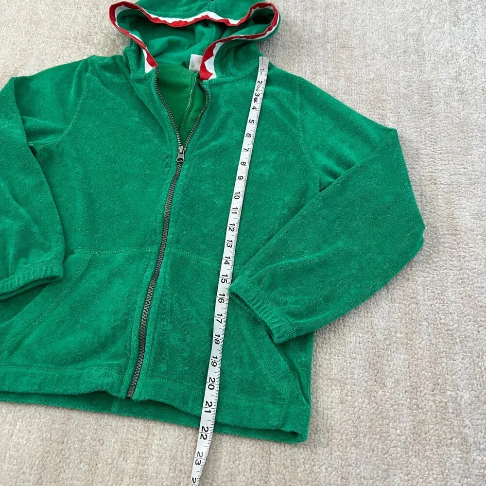 Hanna Andersson Boys Dino Green French Terry Zip Up Hoodie Sweatshirt 10 - Picture 5 of 9